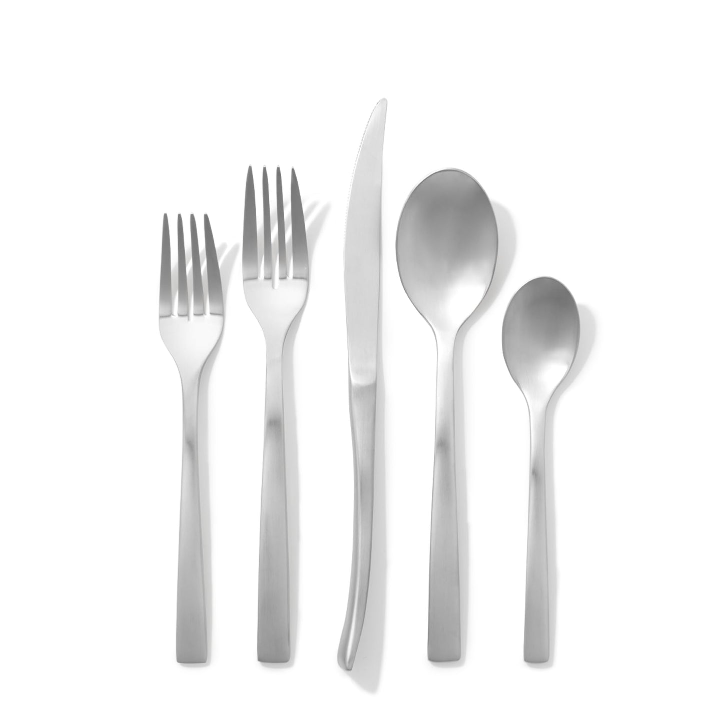 Public Goods 18/10 Stainless Steel Forged Flatware Set | Heavy Duty Silverware | Dishwasher Safe | 20 Piece Set | 4 Salad Forks 4 Dinner Forks 4 Dinner Knives 4 Table Spoons and 4 Tea Spoons